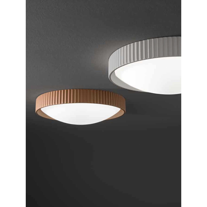 Ondaluce - Plafonnier LED CONCRETE LED/20W/230V Ø 41 cm béton/gris