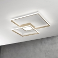 Ondaluce - Plafonnier LED dimmable DOWEL LED/46W/230V 55x55 cm doré