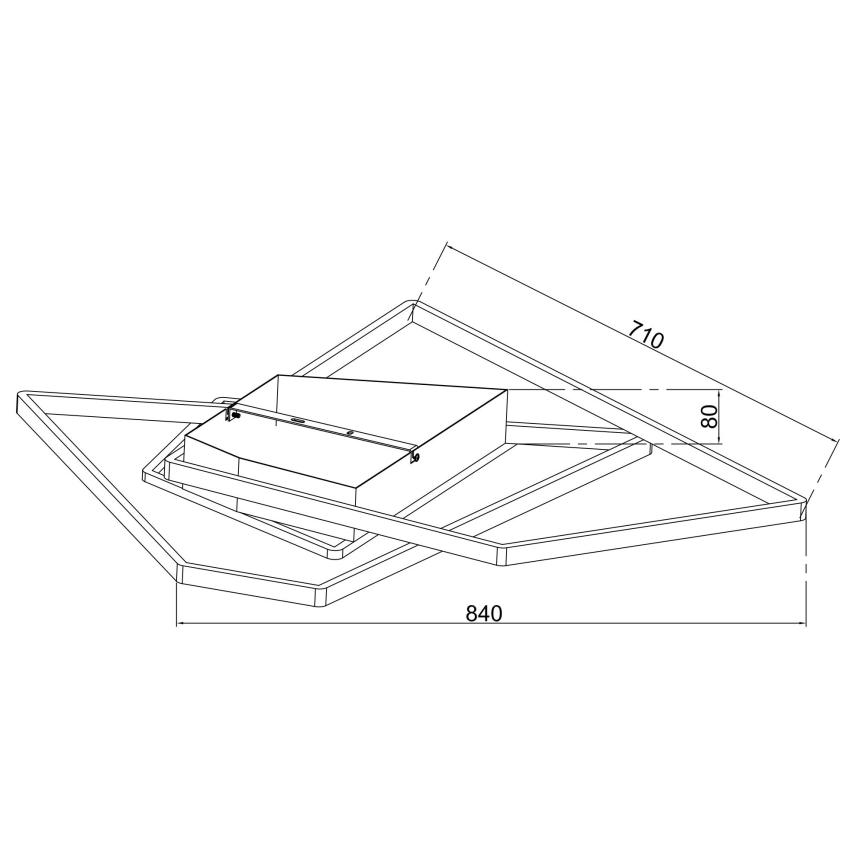 Ondaluce - Plafonnier LED dimmable GALAXY LED/90W/230V 71x84 cm doré