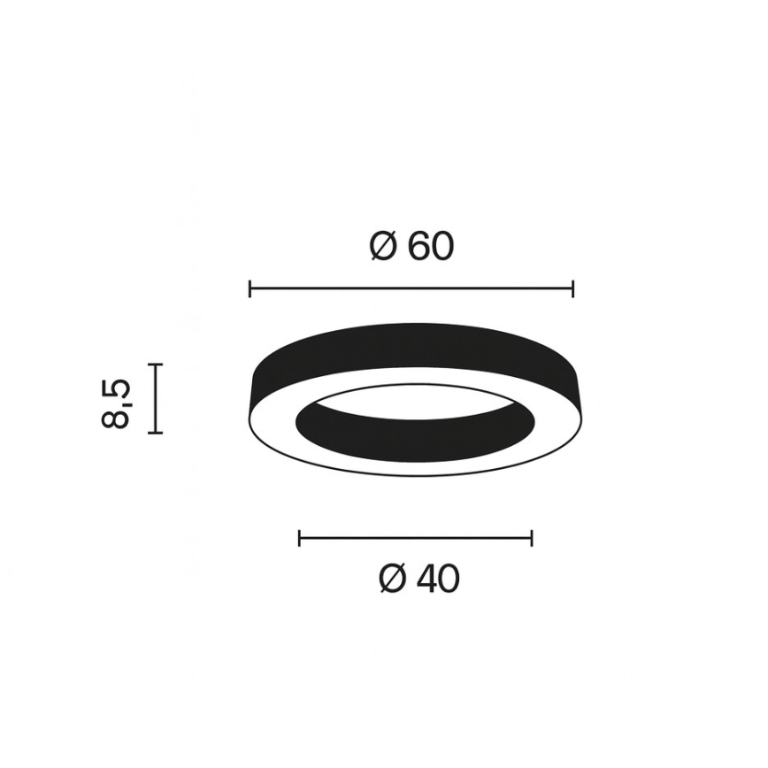 Ondaluce - Plafonnier LED dimmable GLOBUS LED/40W/230V 3000/4000K Ø 60 cm doré