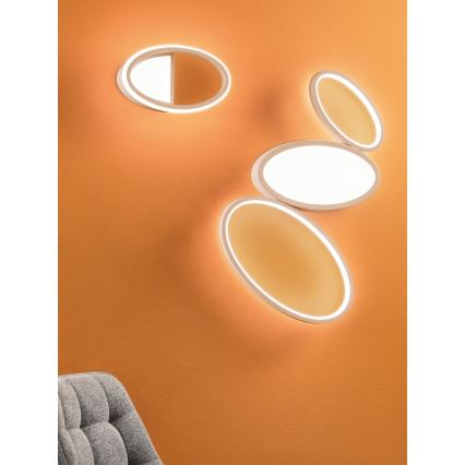 Ondaluce - Plafonnier LED dimmable RICE LED/25W/230V 38x63 cm doré