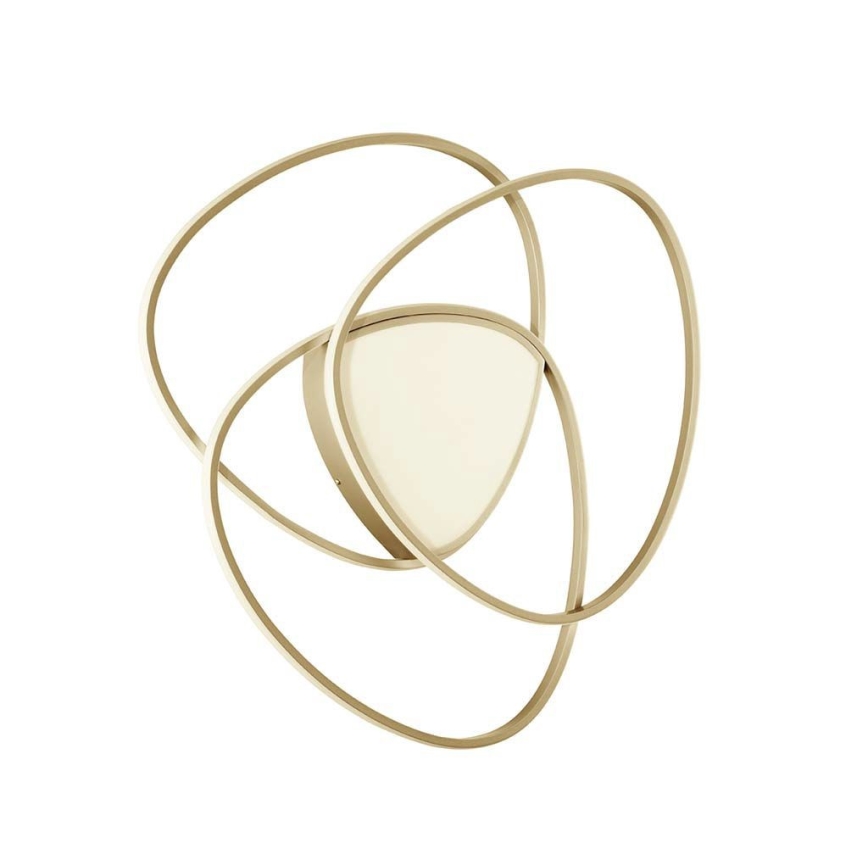 Ondaluce - Plafonnier LED dimmable ROSE LED/70W/230V 63x67 cm doré