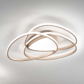 Ondaluce - Plafonnier LED dimmable ROSE LED/80W/230V 71x76 cm doré