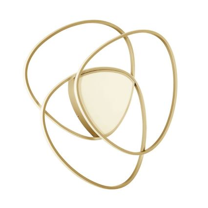 Ondaluce - Plafonnier LED dimmable ROSE LED/80W/230V 71x76 cm doré