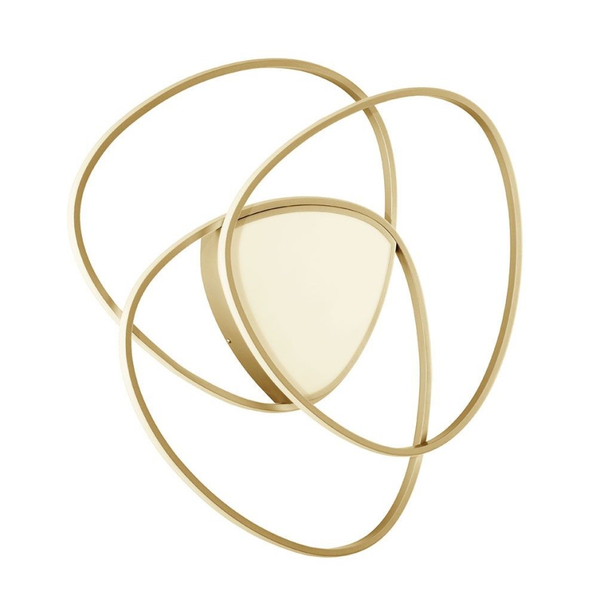 Ondaluce - Plafonnier LED dimmable ROSE LED/80W/230V 71x76 cm doré