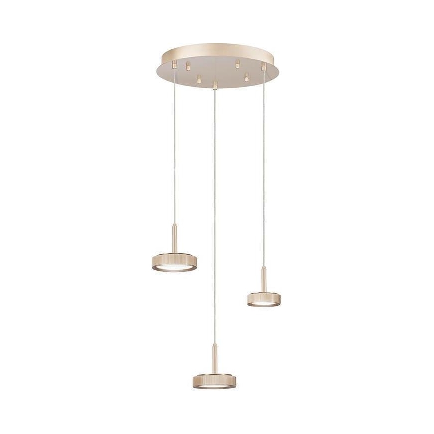 Ondaluce - Suspension LED dimmable à câble NINA LED/24W/230V Ø 35 cm dorée