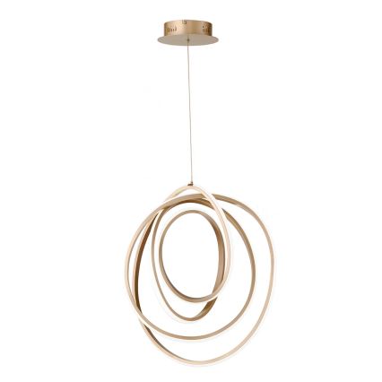 Ondaluce - Suspension LED dimmable sur câble GOLDEN, LED/50W/230V, Ø 50 cm, dorée