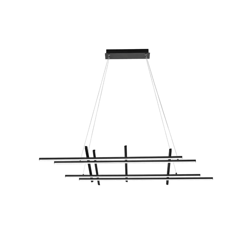 Ondaluce - Suspension LED dimmable sur câble MOVIDA LED/114W/230V, noire