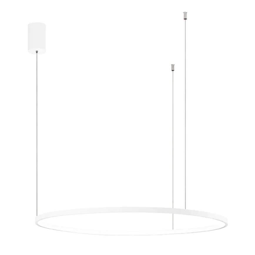 Ondaluce - Suspension LED dimmable sur câble SOEL LED/38W/230V 3000/4000K Ø 80 cm blanche