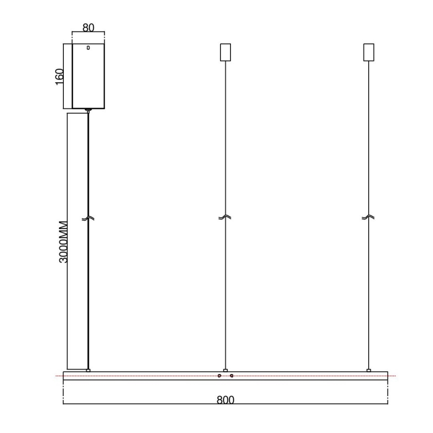 Ondaluce - Suspension LED dimmable sur câble SOEL LED/38W/230V 3000/4000K Ø 80 cm blanche