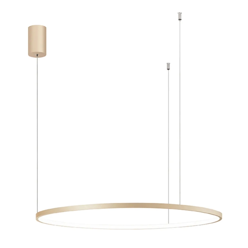 Ondaluce - Suspension LED dimmable sur câble SOEL LED/38W/230V Ø 80 cm dorée