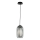 Ondaluce - Suspension sur câble BONNIE 1xE27/15W/230V Ø 15,5 cm noir/noir fumé