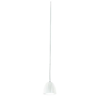 Ondaluce - Suspension sur câble CONCRETE 1xGU10/7,5W/230V Ø 10,5 cm béton/blanc