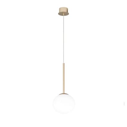 Ondaluce - Suspension sur câble JEWEL 1xE14/10W/230V Ø 17 cm dorée/blanche