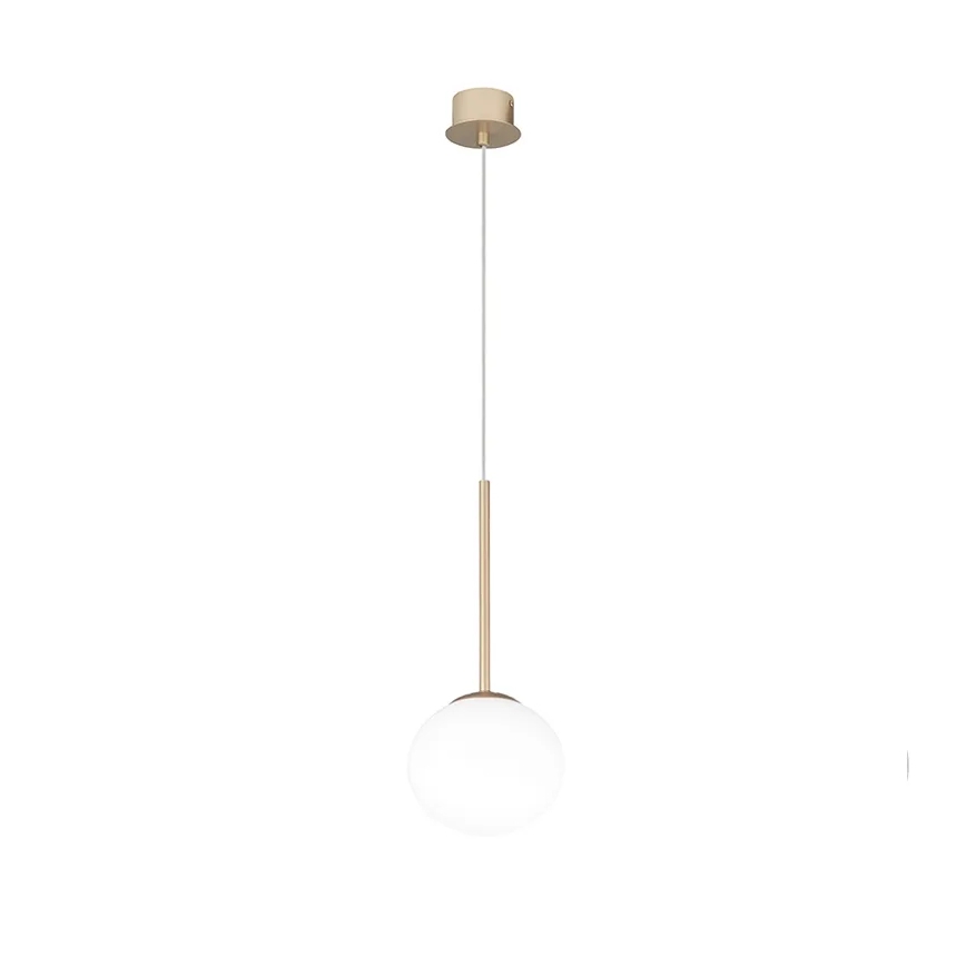 Ondaluce - Suspension sur câble JEWEL 1xE14/10W/230V Ø 17 cm dorée/blanche