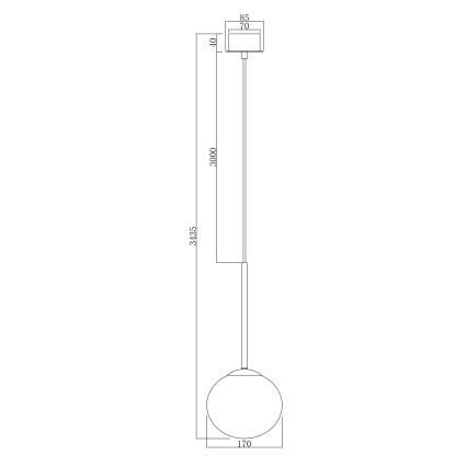 Ondaluce - Suspension sur câble JEWEL 1xE14/10W/230V Ø 17 cm dorée/blanche
