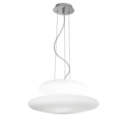 Ondaluce - Suspension sur câble PAGODA 3xE27/15W/230V + 2xE27/15W Ø 50 cm blanche