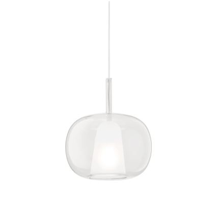 Ondaluce - Suspension sur câble THELMA 1xE27/15W/230V Ø 25 cm doré/transparent