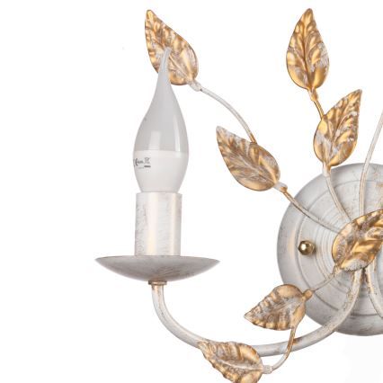 ONLI - Applique murale COLLANA 1xE14/6W/230V blanc/doré