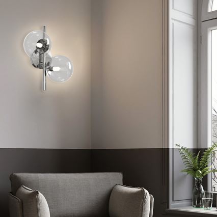 ONLI - Applique murale KIMBERLY 2xG9/6W/230V chrome brillant