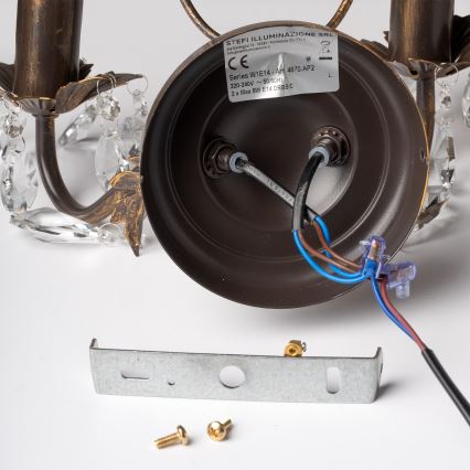 ONLI - Applique murale TERESA 2xE14/6W/230V bronze