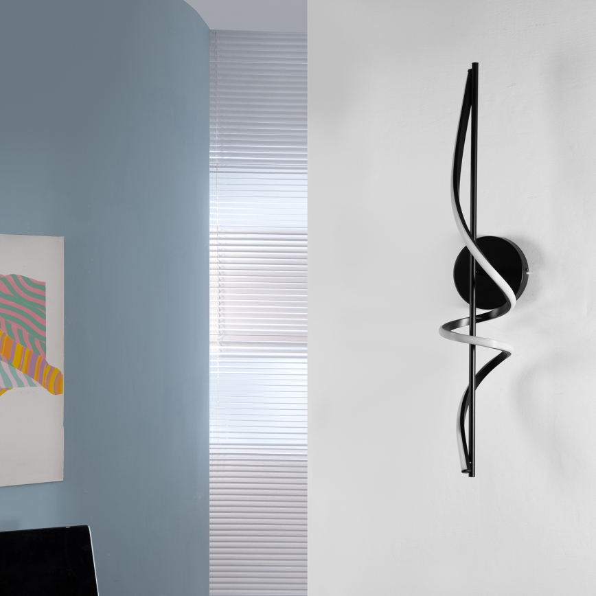 ONLI - Applique murale TWIST LED/25W/230V 4000K noir