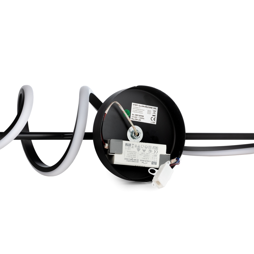 ONLI - Applique murale TWIST LED/25W/230V 4000K noir