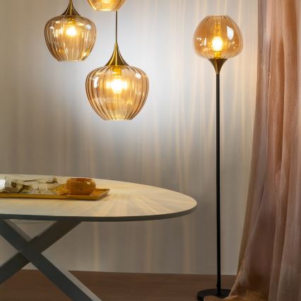 ONLI - Lampadaire ELIDE 1xE27/15W/230V noir/cuivré