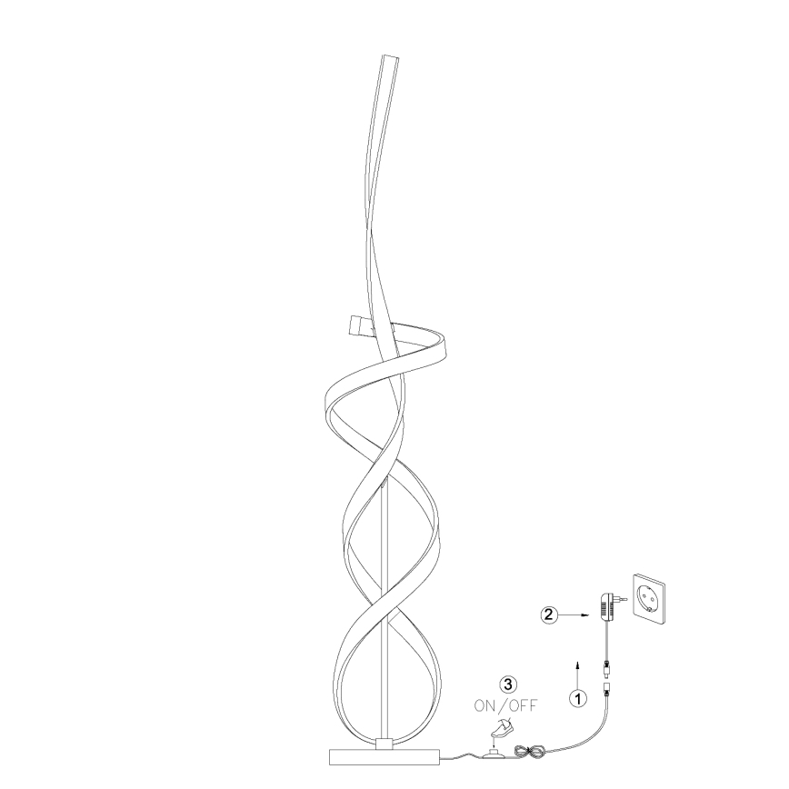 ONLI - Lampadaire KIRA LED/31W/230V 4000K doré