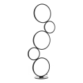 ONLI - Lampadaire LED RINGS LED/58W/230V 4000K noir