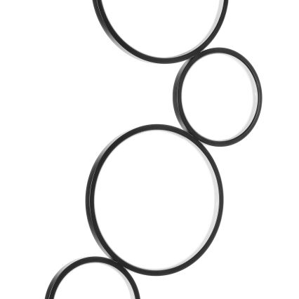 ONLI - Lampadaire LED RINGS LED/58W/230V 4000K noir