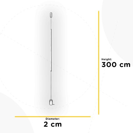 ONLI - Lampadaire LED SIRILLA LED/20W/230V noir