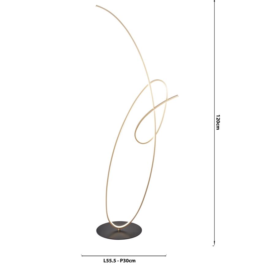 ONLI - Lampadaire SIGN LED/42W/230V 4000K doré