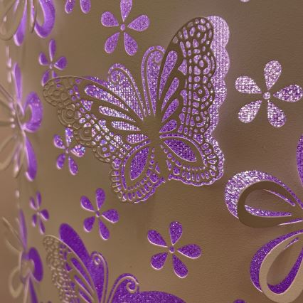 ONLI - Lampadaire TITILLA 1xE27/22W/230V violet/blanc