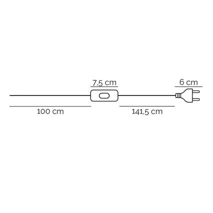 ONLI - Lampadaire TITILLA 1xE27/22W/230V violet/blanc