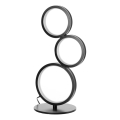 ONLI - Lampe de bureau LED RINGS LED/17W/230V 4000K 37 cm noire