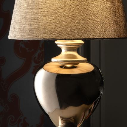 ONLI - Lampe de table AMADEUS 1xE27/15W/230V grise