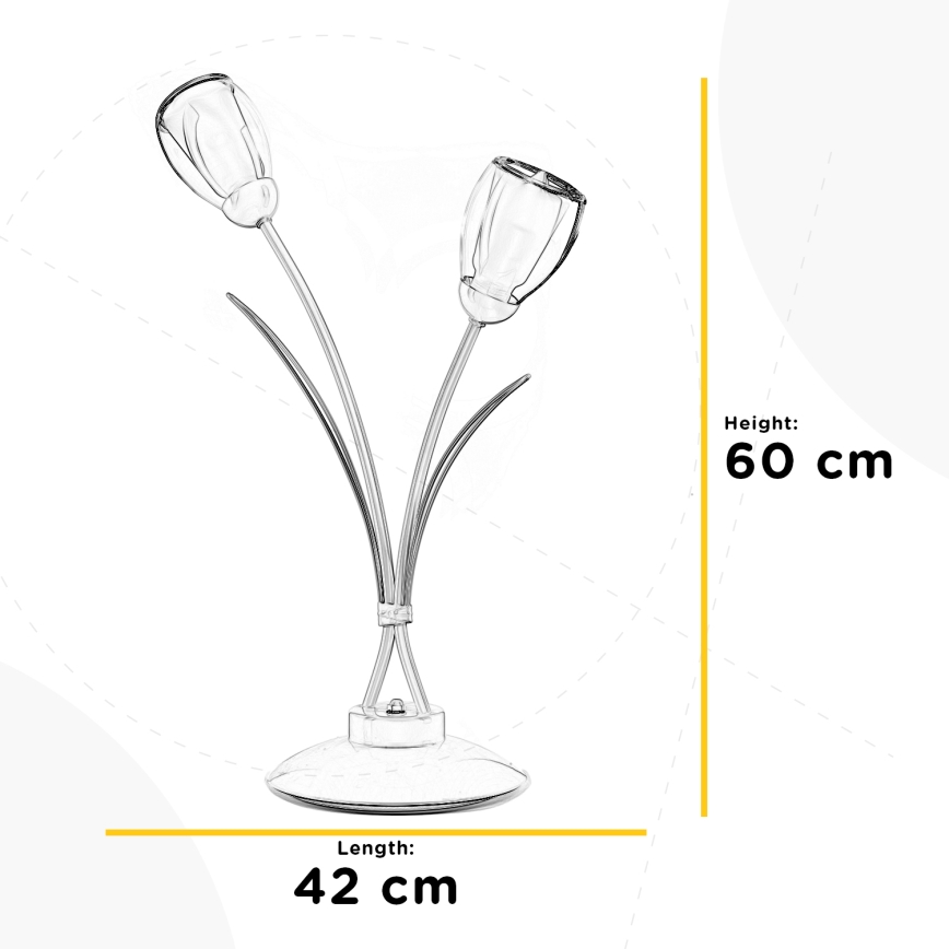 ONLI - Lampe de table ANTEA 2xE14/6W/230V 60 cm