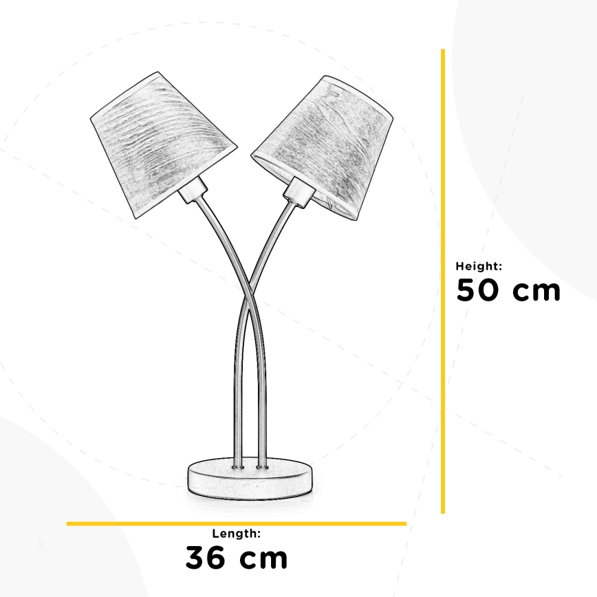 ONLI - Lampe de table ASIA 2xE14/6W/230V 50 cm