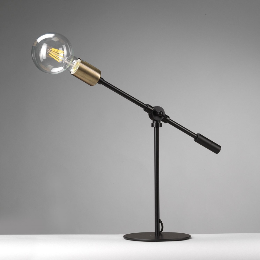 ONLI - Lampe de table ASTE 1xE27/15W/230V 45 cm noir/doré