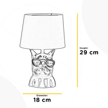 ONLI - Lampe de table BIAGIO 1xE14/6W/230V blanc