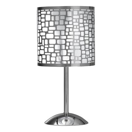 ONLI - Lampe de table BRUCE 1xE27/15W/230V 40 cm chrome mat