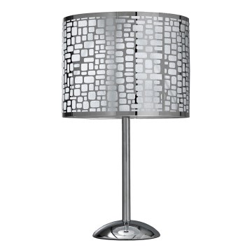 ONLI - Lampe de table BRUCE 1xE27/15W/230V 52 cm chrome mat