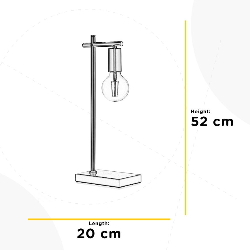 ONLI - Lampe de table CROSS 1xE27/22W/230V 52 cm