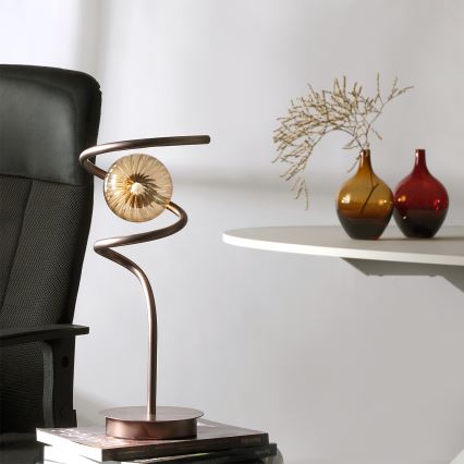 ONLI - Lampe de table FRIDA 1xG9/10W/230V 42 cm cuivre