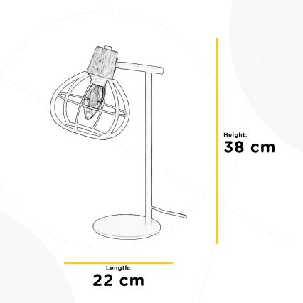 ONLI - Lampe de table GINGER 1xE14/6W/230V