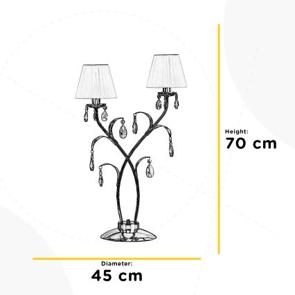 ONLI - Lampe de table JACQUELINE 2xE14/6W/230V 70 cm