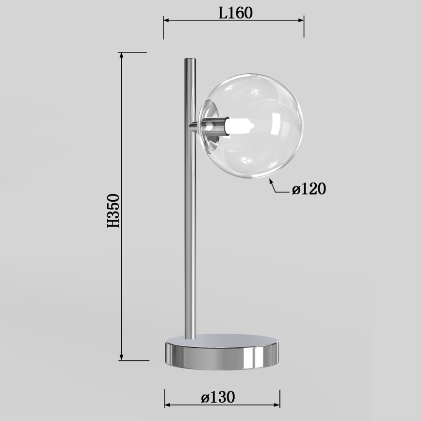 ONLI - Lampe de table KIMBERLY 1xG9/6W/230V 35 cm chrome brillant