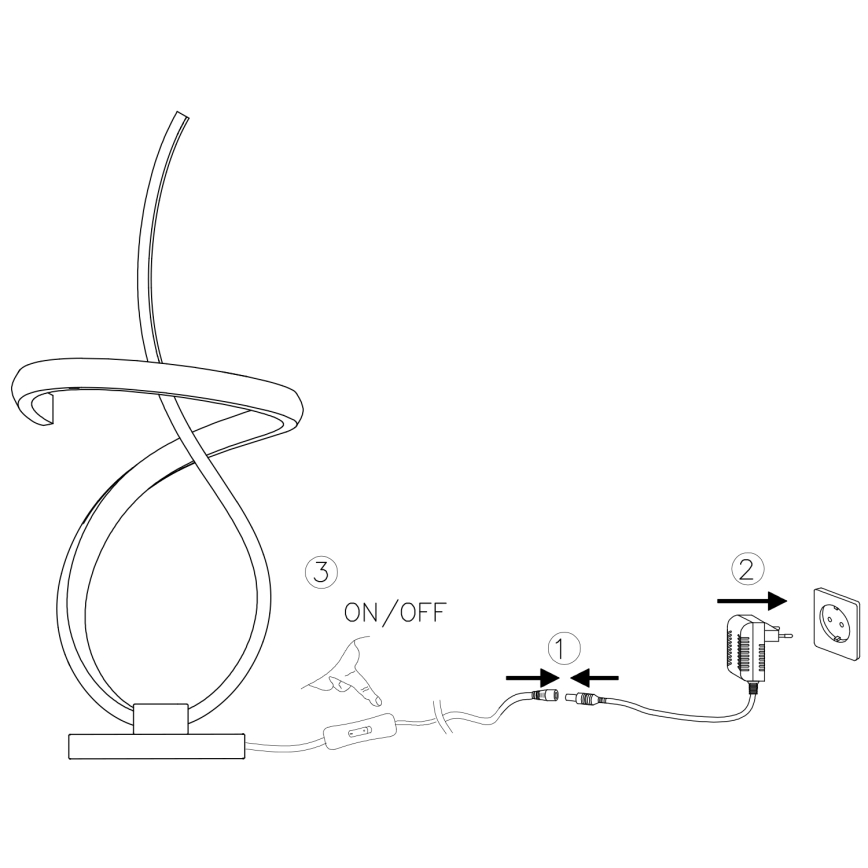 ONLI - Lampe de table KIRA LED/12W/230V 4000K 38,5 cm doré