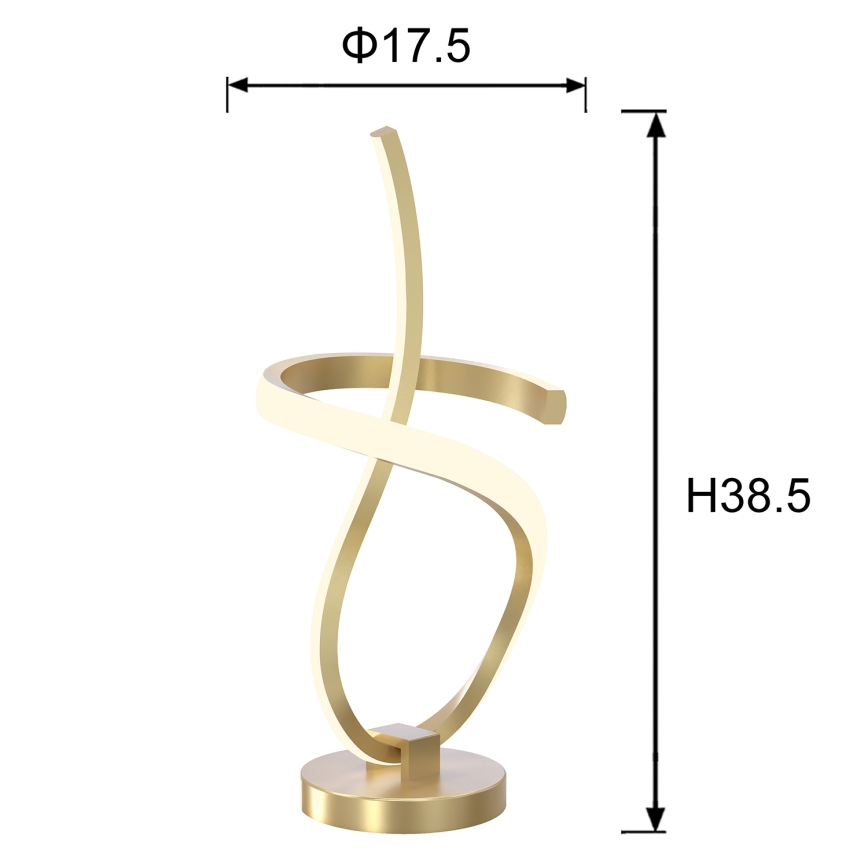 ONLI - Lampe de table KIRA LED/12W/230V 4000K 38,5 cm doré